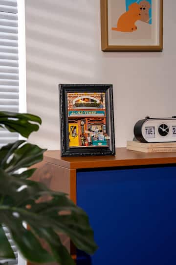 Rolife® Story Frames Old Times Bookstore Miniature Diorama Kit